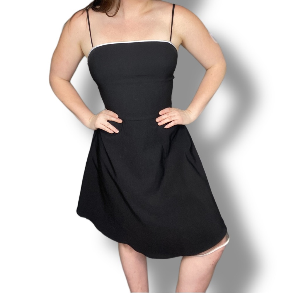 Vintage Y2K Party Dress with Tulle Hem by Steppin’ Out - Picture 2 of 13
